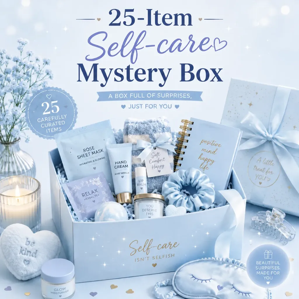 25-Item Self-Care Box (Red)